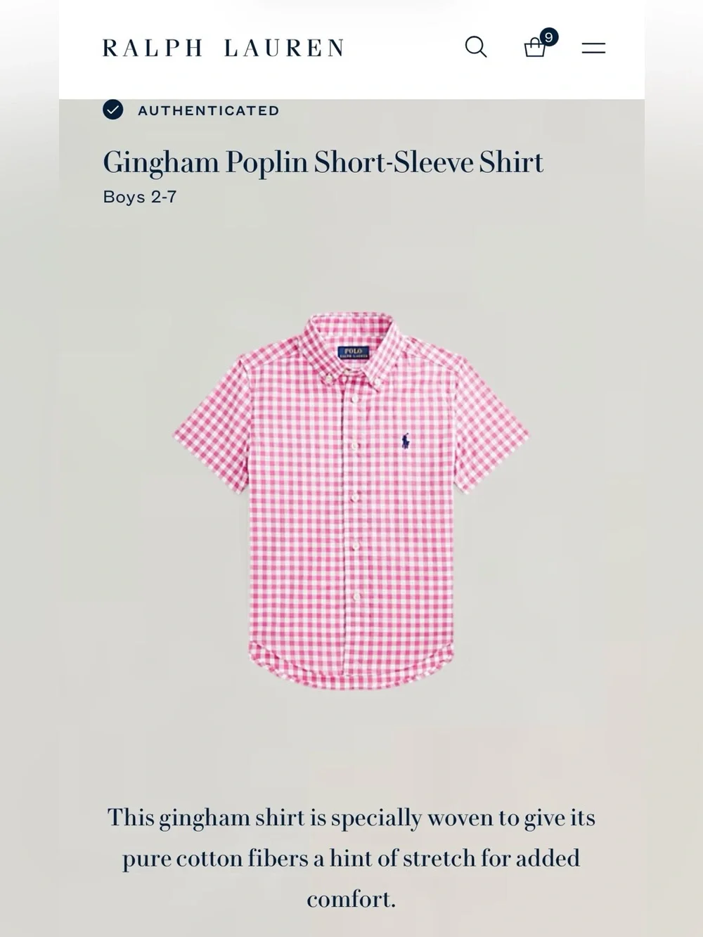 Ralph Lauren short sleeve